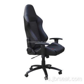 Silla de asiento de juego de cuero de cuero de estilo de carreras